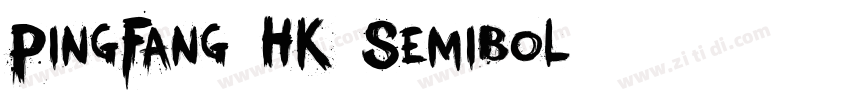 PingFang HK Semibol字体转换